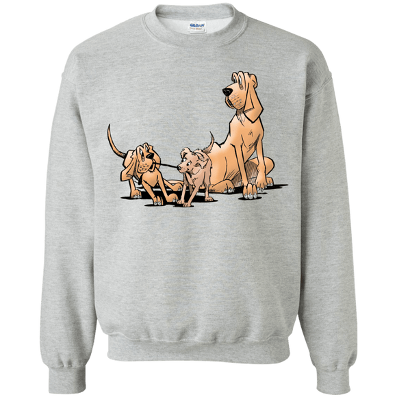 Palmers Playful Pups Gildan Crewneck Pullover Sweatshirt  8 oz. - The Bloodhound Shop