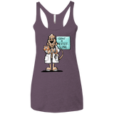 Veterinarian Hound Next Level Ladies' Triblend Racerback Tank - The Bloodhound Shop