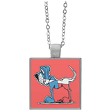 Texas Hound Square Necklace - The Bloodhound Shop