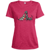 Tim's Freddie/Basil Love Sport-Tek Ladies' Heather Dri-Fit Moisture-Wicking T-Shirt - The Bloodhound Shop