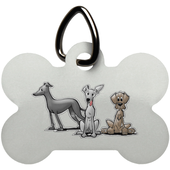 Tim's Greyhounds & Lab Dog Bone Pet Tag - The Bloodhound Shop