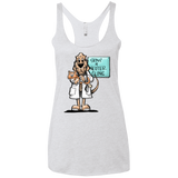 Veterinarian Hound Next Level Ladies' Triblend Racerback Tank - The Bloodhound Shop