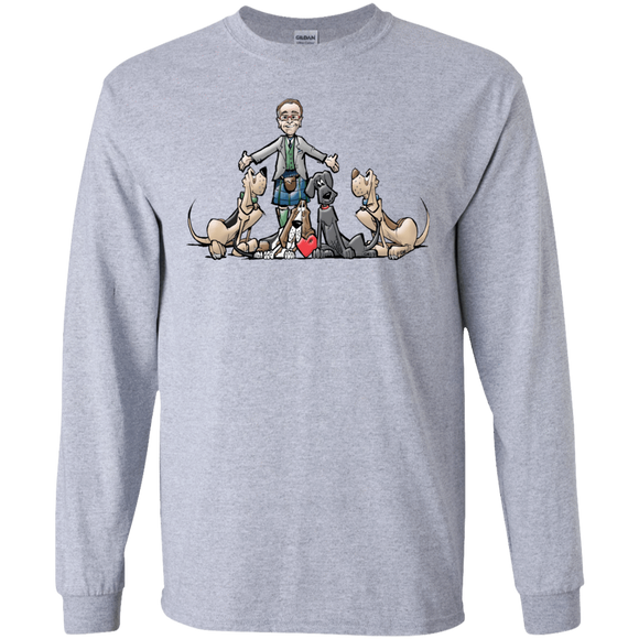 Tim's Hound Love Gildan LS Ultra Cotton T-Shirt - The Bloodhound Shop