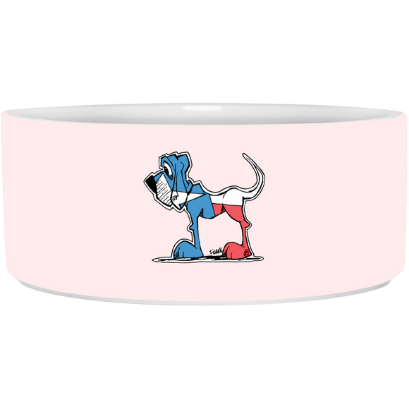 Texas Hound Pet Bowl - 7 inch - The Bloodhound Shop