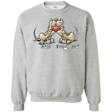 Tim's Droopy Rupert & Authur Gildan Crewneck Pullover Sweatshirt  8 oz. - The Bloodhound Shop