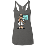 Veterinarian Hound Next Level Ladies' Triblend Racerback Tank - The Bloodhound Shop