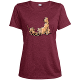 Palmers Playful Pups Sport-Tek Ladies' Heather Dri-Fit Moisture-Wicking T-Shirt - The Bloodhound Shop