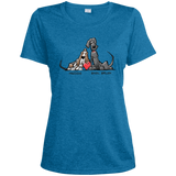 Tim's Freddie/Basil Love Sport-Tek Ladies' Heather Dri-Fit Moisture-Wicking T-Shirt - The Bloodhound Shop