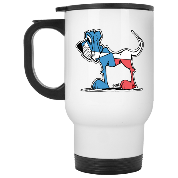 Texas Hound White Travel Mug - The Bloodhound Shop