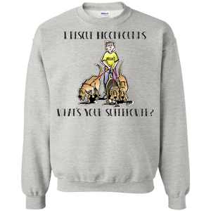 Superpower Howards Hounds Gildan Crewneck Pullover Sweatshirt  8 oz. - The Bloodhound Shop