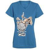 Wrecking Ball Hound Custom Cain Augusta Ladies' Wicking T-Shirt - The Bloodhound Shop