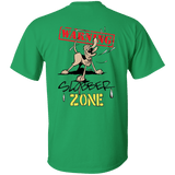 Warning Slober Zone (Back Print) Gildan Ultra Cotton T-Shirt - The Bloodhound Shop