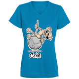 Wrecking Ball Hound Custom Cain Augusta Ladies' Wicking T-Shirt - The Bloodhound Shop