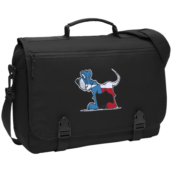 Texas Hound Port Authority Messenger Briefcase - The Bloodhound Shop