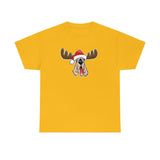 Christmas Moose Hound Unisex Heavy Cotton Tee