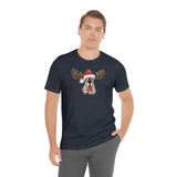 Christmas Moose Hound Bella Canvas Unisex Jersey Short Sleeve Tee | The Bloodhound Shop