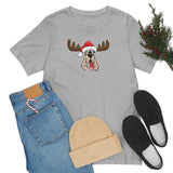 Christmas Moose Hound Bella Canvas Unisex Jersey Short Sleeve Tee | The Bloodhound Shop