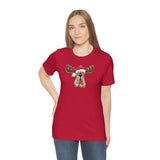 Christmas Moose Hound Bella Canvas Unisex Jersey Short Sleeve Tee | The Bloodhound Shop