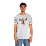 Christmas Moose Hound Bella Canvas Unisex Jersey Short Sleeve Tee