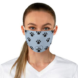 Paw Print FBC Blue Fabric Face Mask