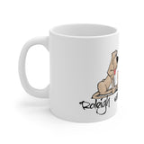 Three Red Hounds White Ceramic Mug | The Bloodhound Shop