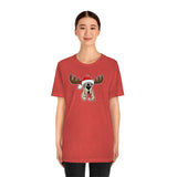 Christmas Moose Hound Bella Canvas Unisex Jersey Short Sleeve Tee