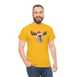Christmas Moose Hound Unisex Heavy Cotton Tee | The Bloodhound Shop