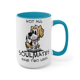Beagle Soulmates Two-Tone Coffee Mugs, 15oz | The Bloodhound Shop