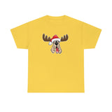 Christmas Moose Hound Unisex Heavy Cotton Tee