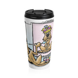 Crown Hound Stainless Steel Travel Mug - The Bloodhound Shop