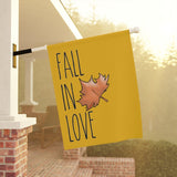 Fall In Love Design Garden & House Banner | The Bloodhound Shop