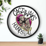 Castaways Hounds Wall clock