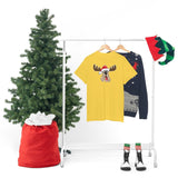 Christmas Moose Hound Unisex Heavy Cotton Tee