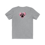 2021 LV Maltese w/ Heart Paw Back FBC Unisex Jersey Short Sleeve Tee