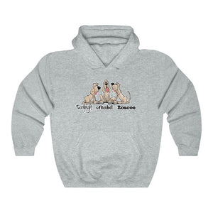 Three Red Hounds Unisex Heavy Blend™ Hooded Sweatshirt | The Bloodhound Shop