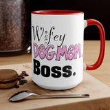 Wifey Dog Mom Boss FBC Accent Mug