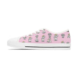 Fur Baby Custom Pink Women's Low Top Sneakers | The Bloodhound Shop