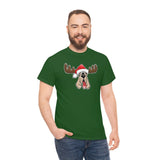 Christmas Moose Hound Unisex Heavy Cotton Tee