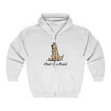 Heart of a Hound Full Color Unisex Heavy Blend™ Full Zip Hooded Sweatshirt | The Bloodhound Shop