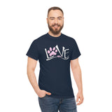 Paw Love Unisex Heavy Cotton Tee | The Bloodhound Shop