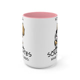 Beagle Soulmates Two-Tone Coffee Mugs, 15oz