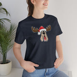 Christmas Moose Hound Bella Canvas Unisex Jersey Short Sleeve Tee | The Bloodhound Shop