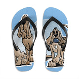 Bloodhound FBC design Unisex Flip-Flops