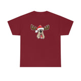 Christmas Moose Hound Unisex Heavy Cotton Tee | The Bloodhound Shop