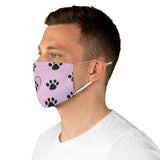 Paw Print FBC Pink Fabric Face Mask