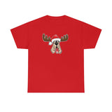 Christmas Moose Hound Unisex Heavy Cotton Tee