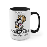 Beagle Soulmates Two-Tone Coffee Mugs, 15oz | The Bloodhound Shop