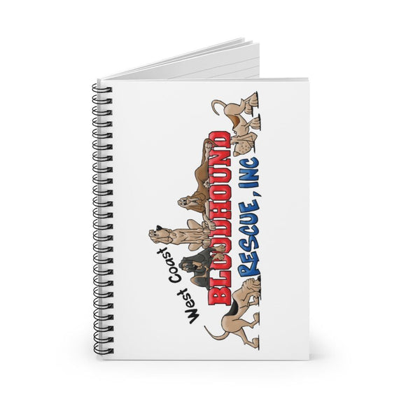 West Coast Bloodhounds 2021 Logo Spiral Notebook - Ruled Line