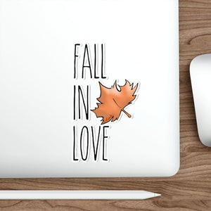 Fall In Love Design Die-Cut Stickers | The Bloodhound Shop