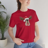 Christmas Moose Hound Bella Canvas Unisex Jersey Short Sleeve Tee | The Bloodhound Shop